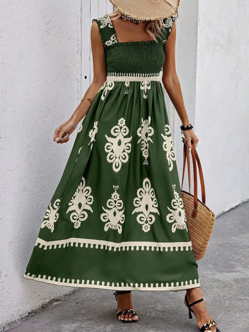 smocked-printed-wide-strap-maxi-dress OhSoStyled - Sophia's Style in Peacock  Blue-19